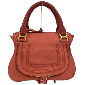 Chloe Marcie Red Full Leather Shoulder Bag